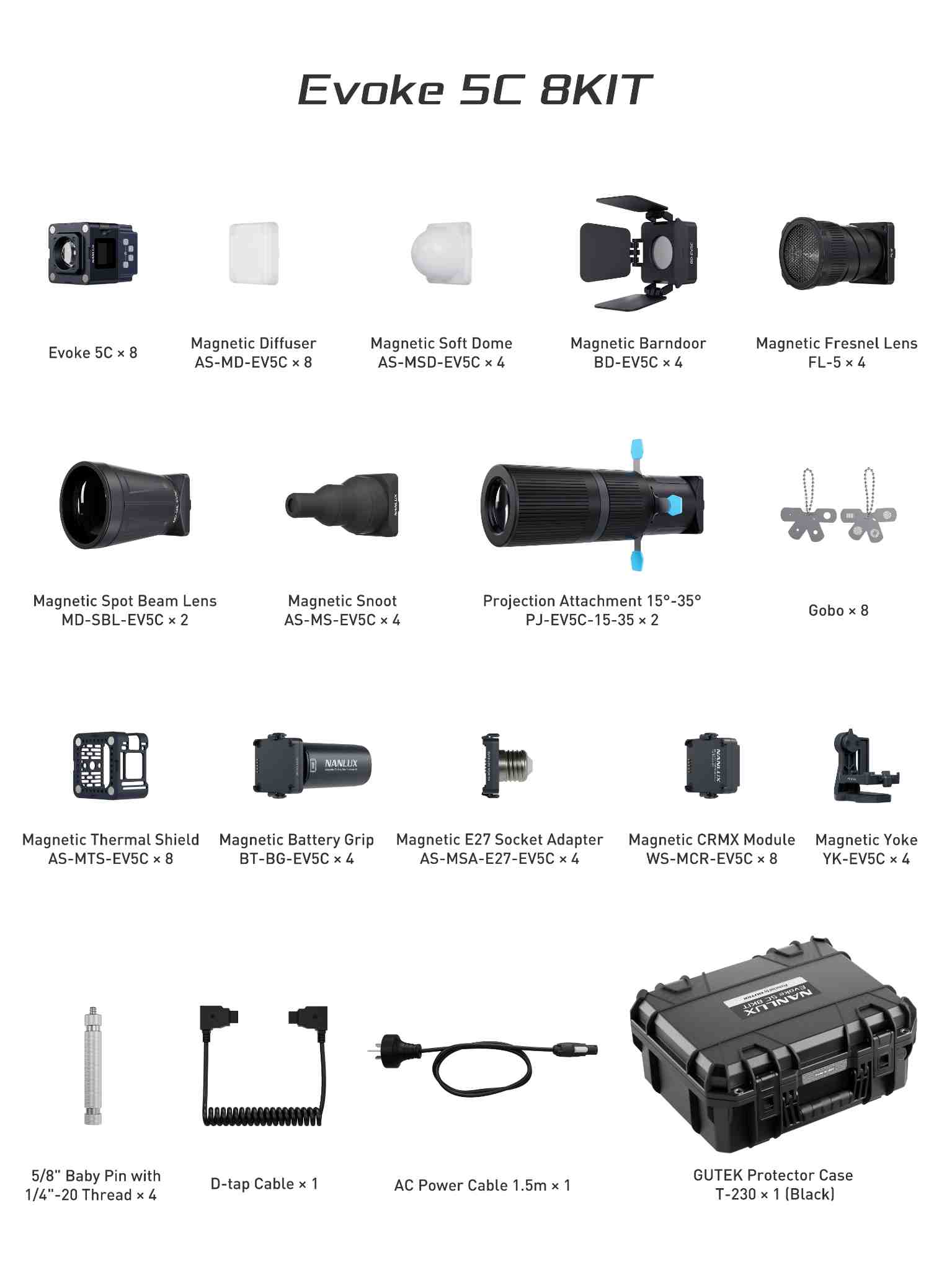 Evoke 5C LED Full-Color Spotlight 8-Kit - Image 21