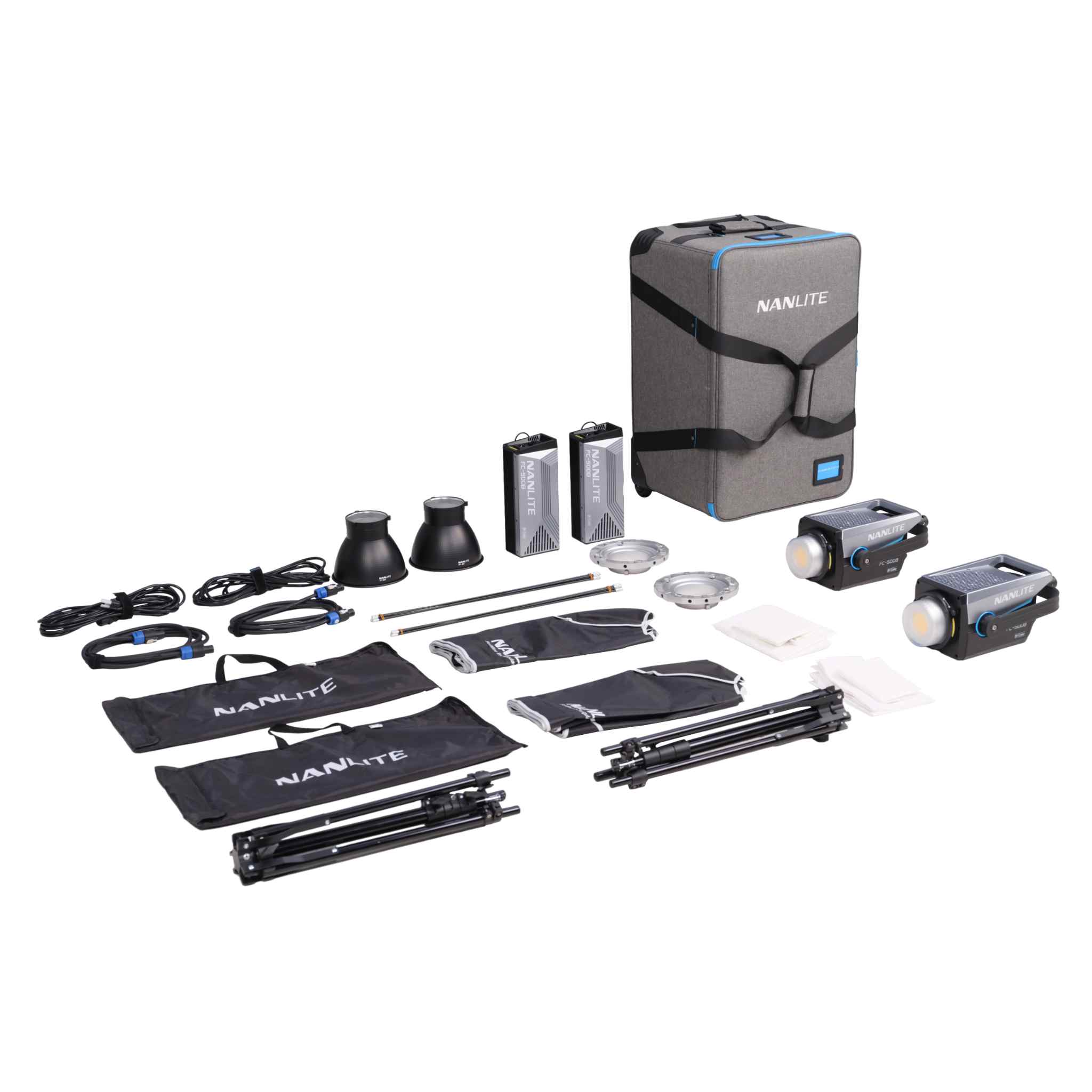 FC-500B Bi-Color LED Spotlight 2-Light Kit with Stands and Rolling Case - Image 16