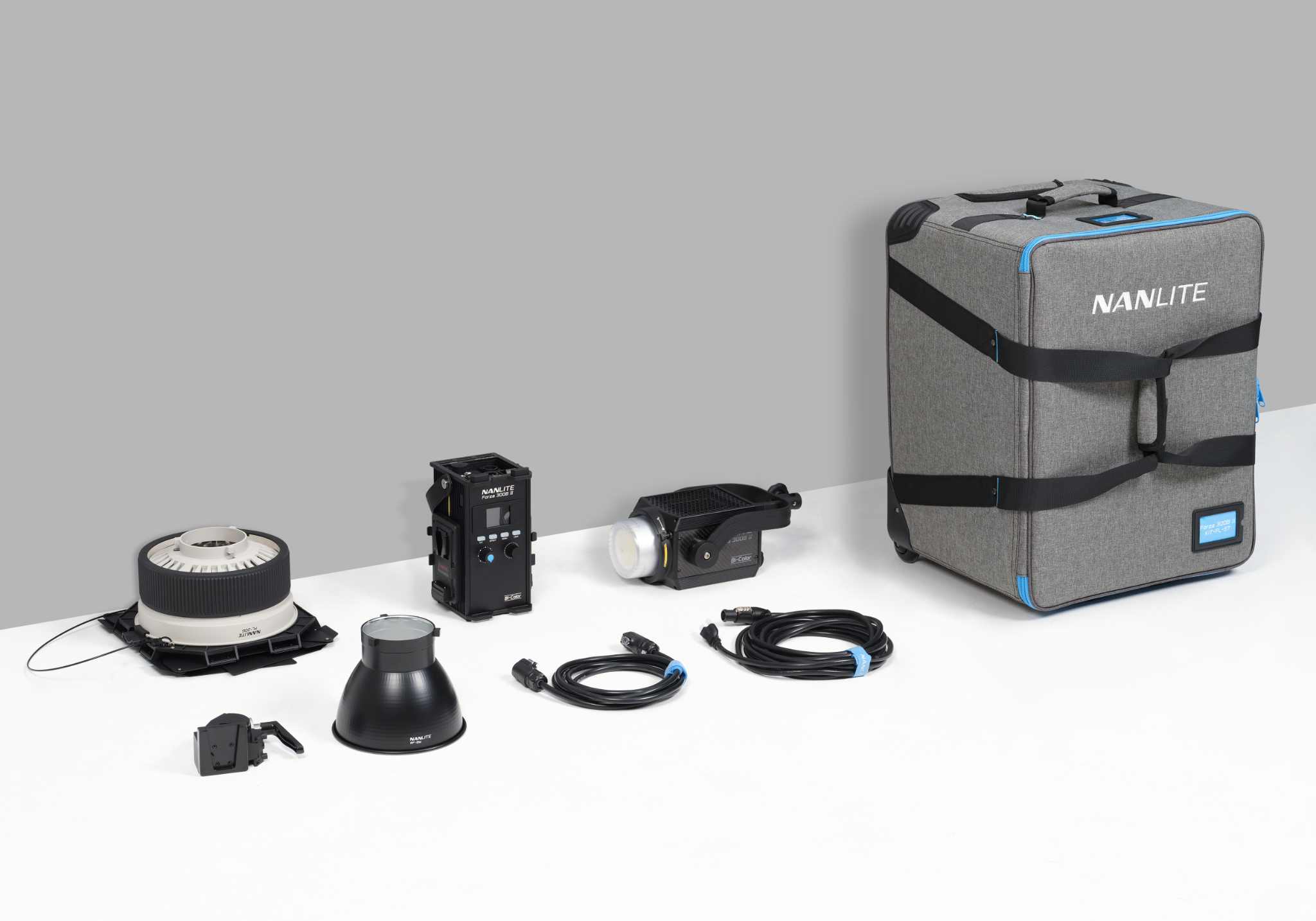 Forza 300B II LED Spotlight and FL-20G Fresnel Rolling Case Kit - Image 19