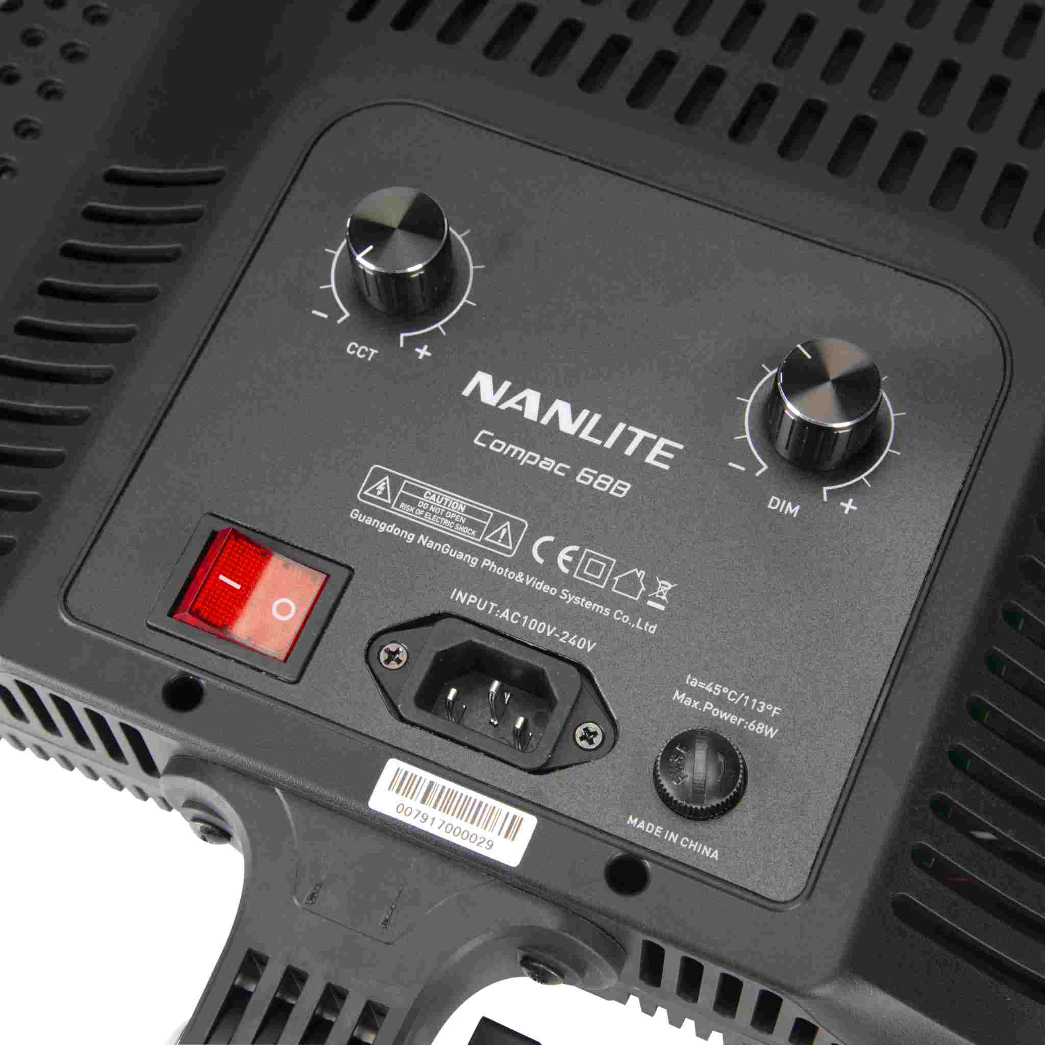 Nanlite Compac 68B Adjustable Bicolor Slim Soft Light Studio LED Panel - Image 7